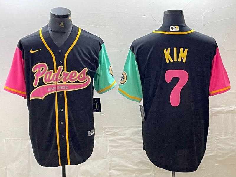 Men San Diego Padres #7 Kim Black City Edition Nike 2024 MLB Jersey style 1
